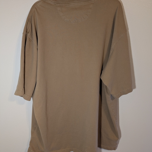 Duluth Khaki V-Neck Tee — Oversized Denim Cargo Pocket - Picture 4 of 6